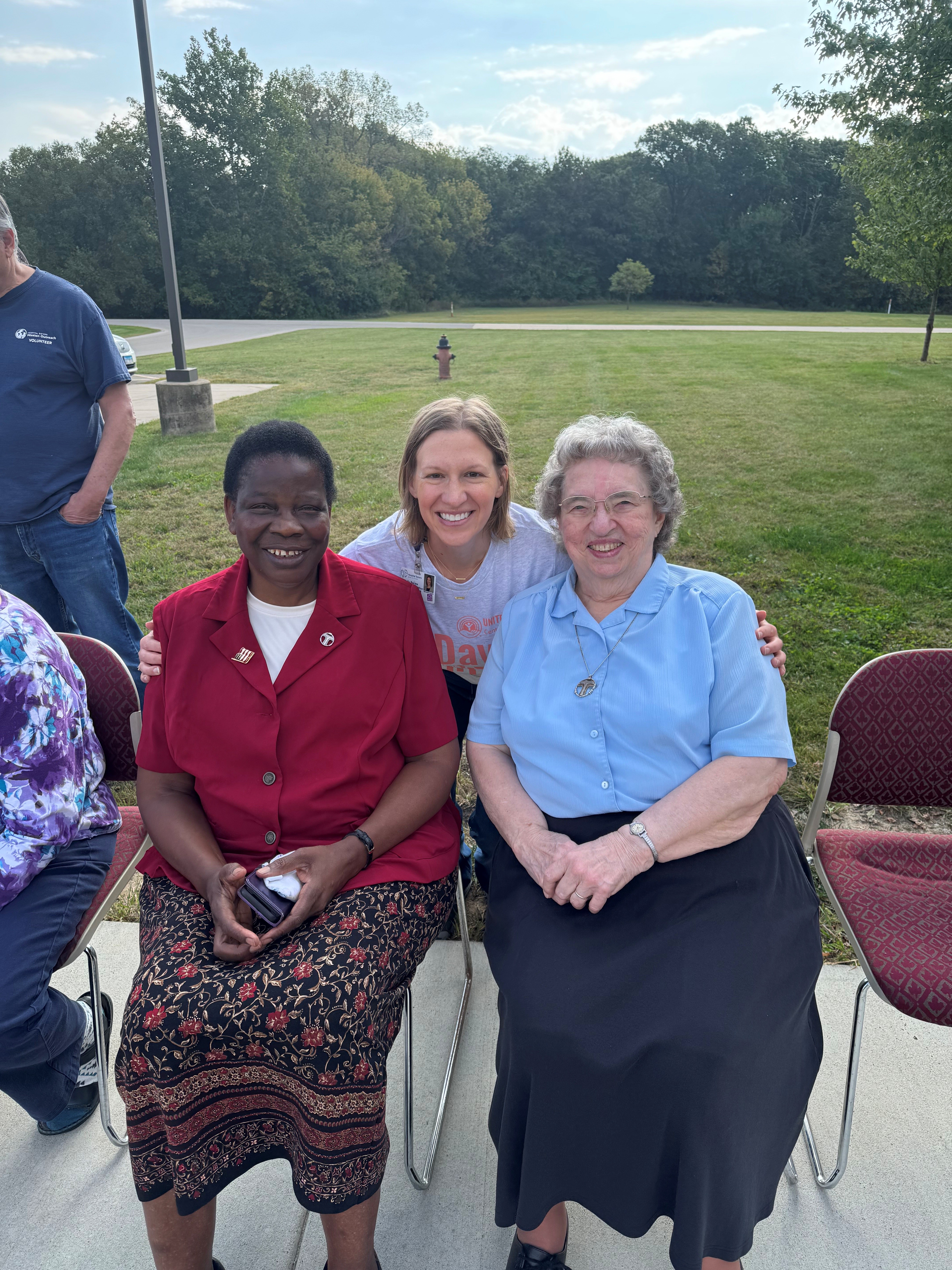 Sisters with Hospital Sisters colleagues on Day of Action