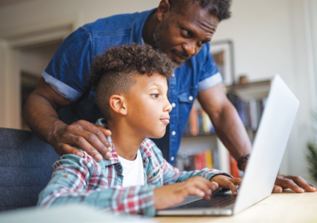 boy at computer