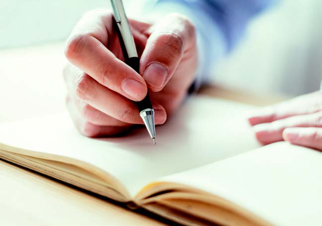 writing in a journal