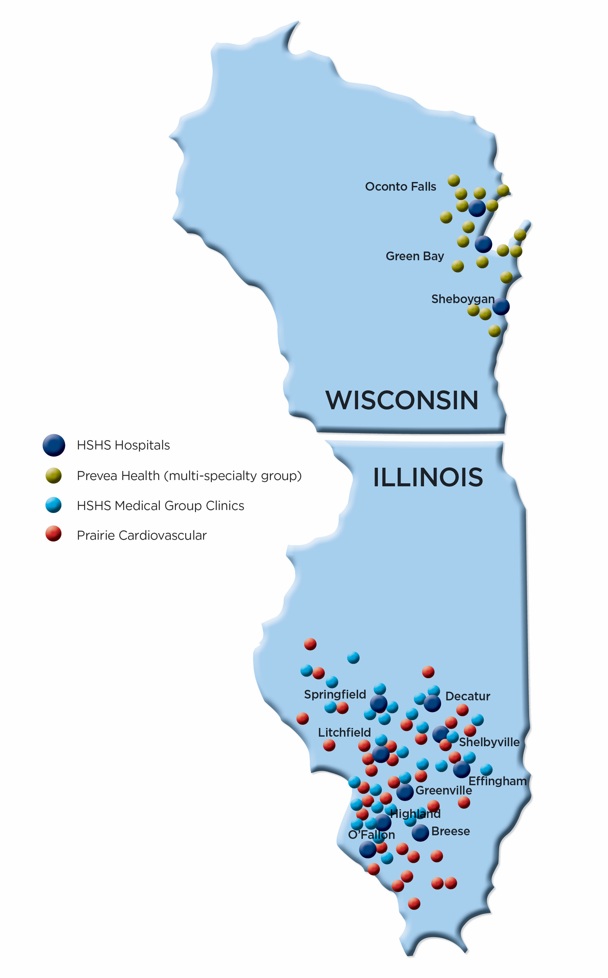 HSHS System Map