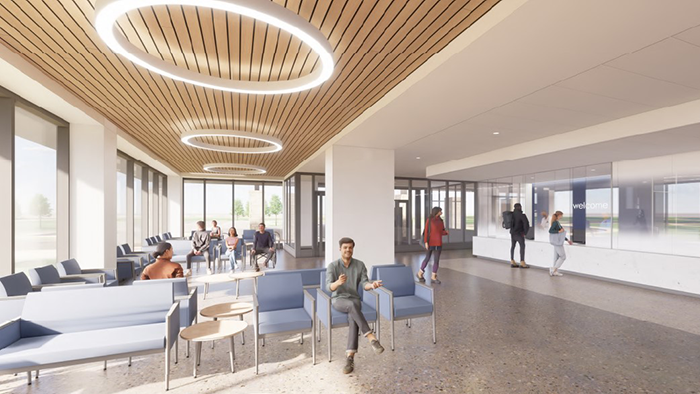 rendering of outside of new SEO building
