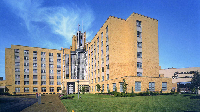 HSHS St. Elizabeth's Hospital in 1975