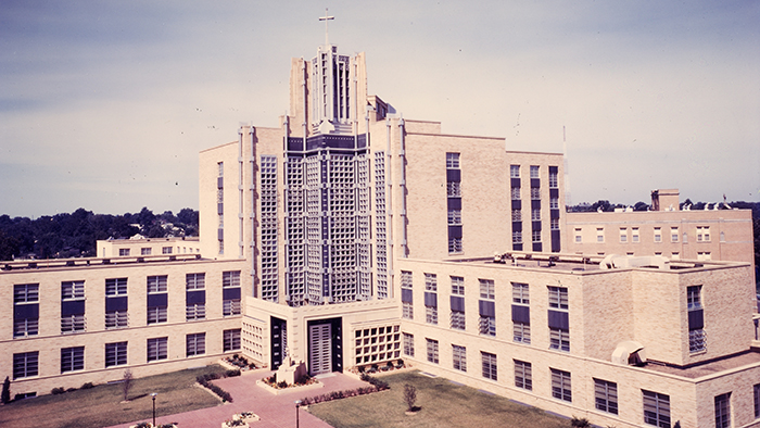 HSHS St. Elizabeth's Hospital in 1956