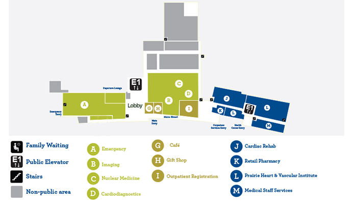 First floor campus layout graphic