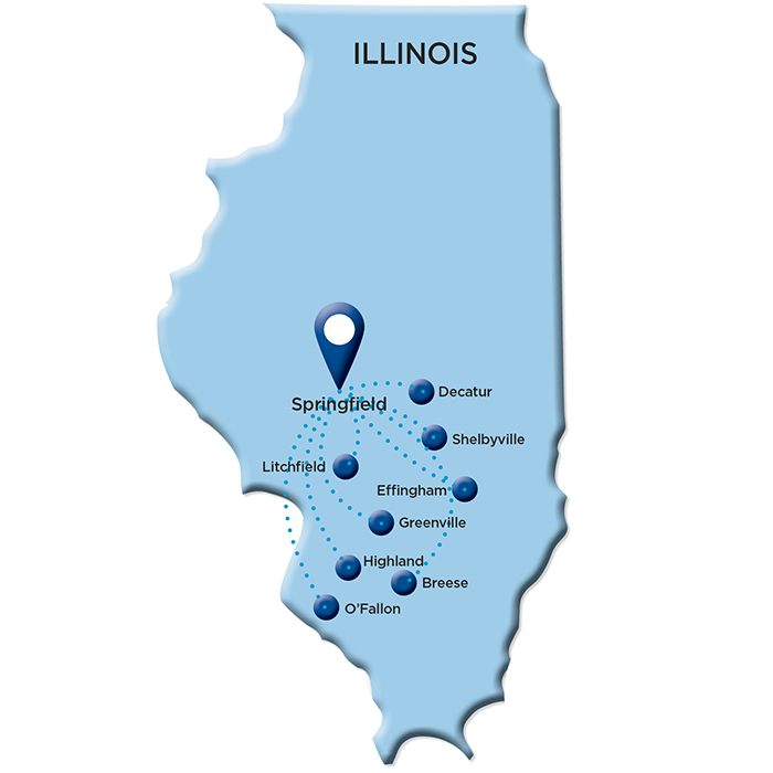 Illinois map