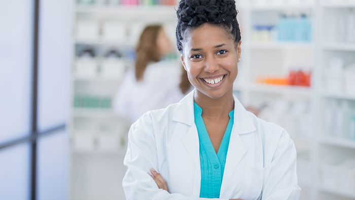 Young woman pharmacist