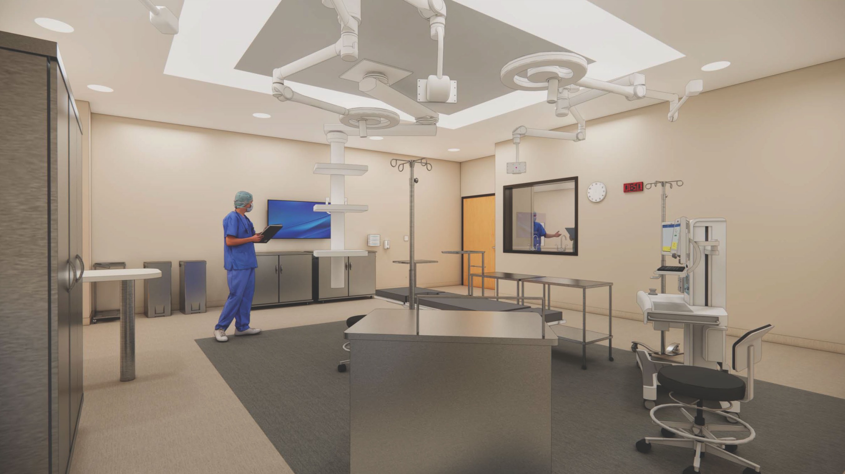Rendering of entrace to HSHS St. Mary's Hospital