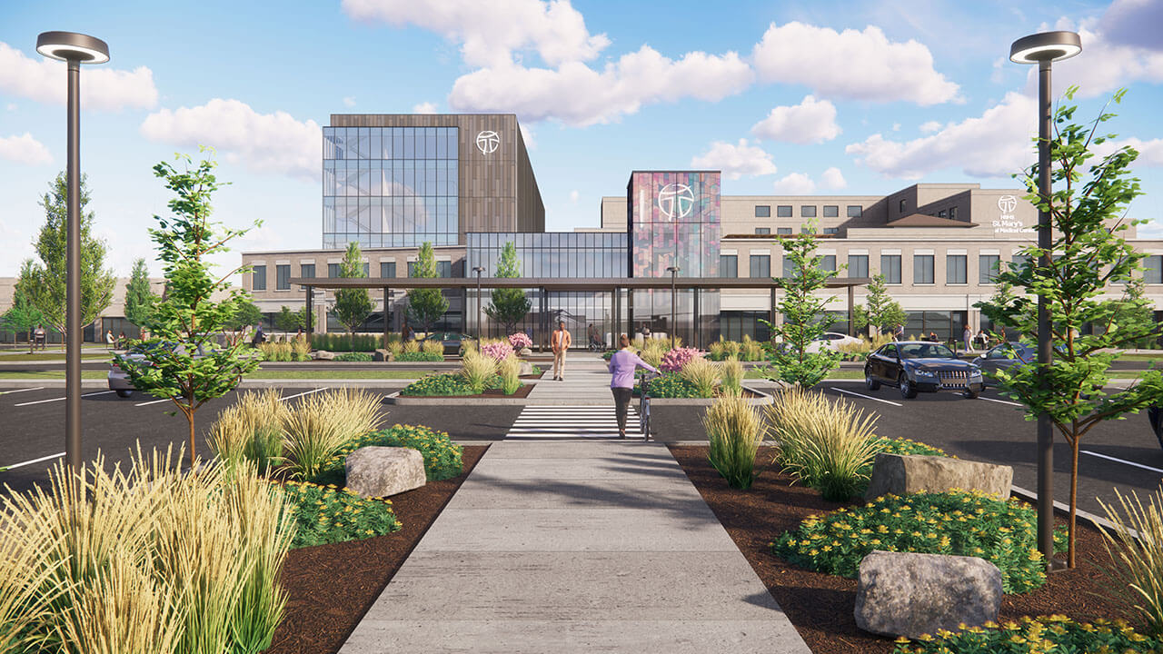 HSHS St. Mary's Medical Center sketch design for new ministry