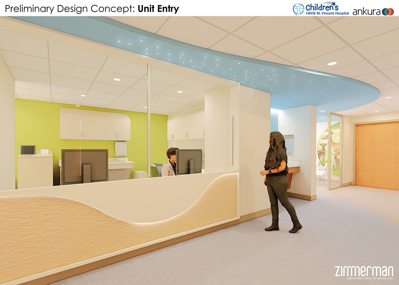 NICU lounge rendering