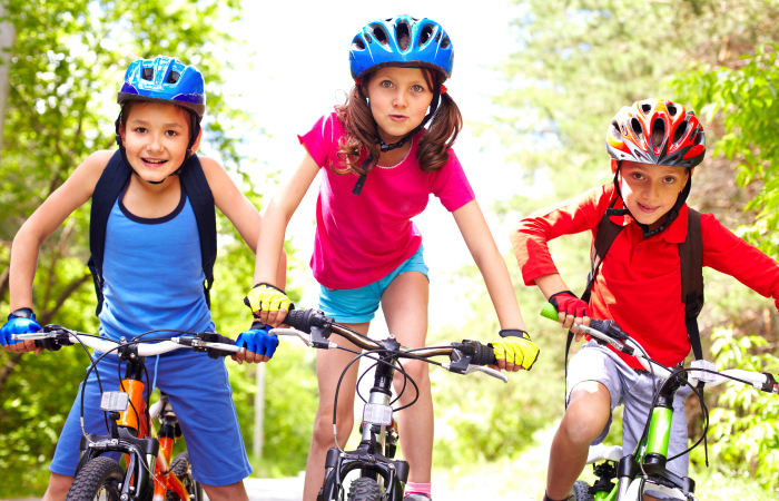 Go Exercise Children on Bikes