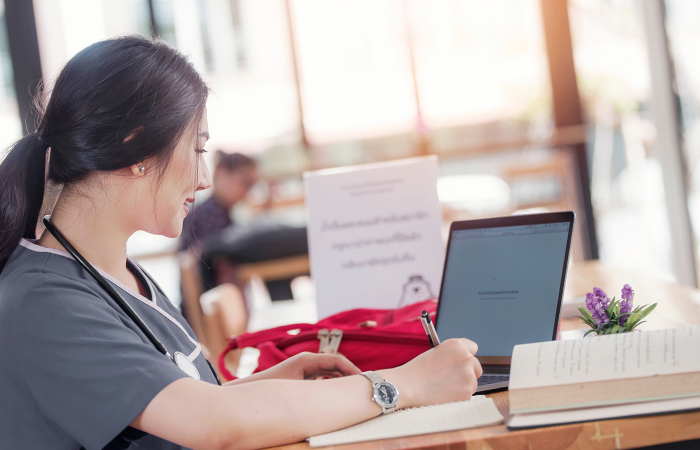 Giving St Anthony's Nursing Student