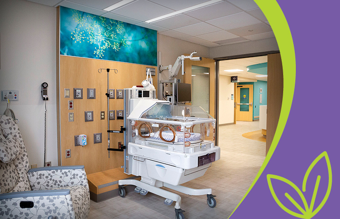 NICU patient room