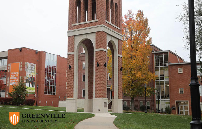 Greenville University campus tower