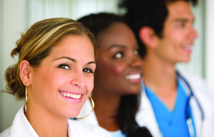 3 Smiling Nursing Students