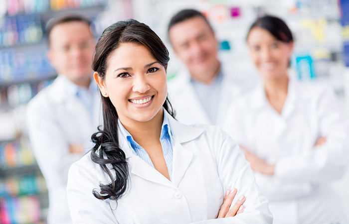 Group of pharmacists