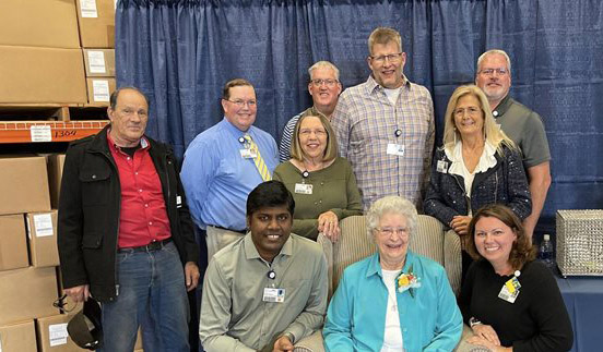 Hospital Sisters Mission Outreach staff and board of directors pose for a photo