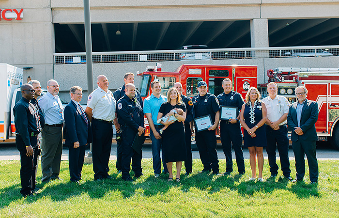 First responders recognized with Stork Pinning
