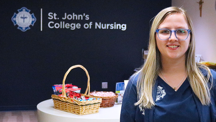 Young female student ready to start college