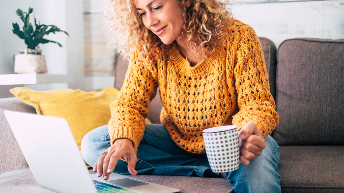 Woman at laptop