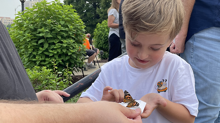 Community Gathers for Memorial Butterfly Release
