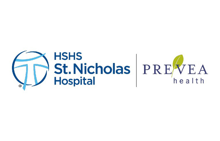 st. nicholas hospital logo and Prevea logo combined