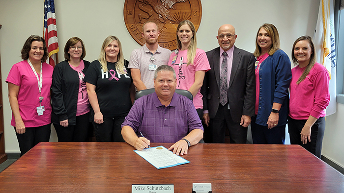 Mayor designates Breast Cancer Awareness Month
