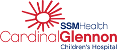 Reg and Blue Cardinal Glennon Children's Hospital Logo