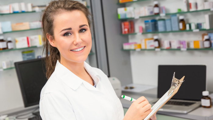 Young woman pharmacist