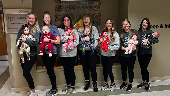 Department recently welcomed seven babies in seven months
