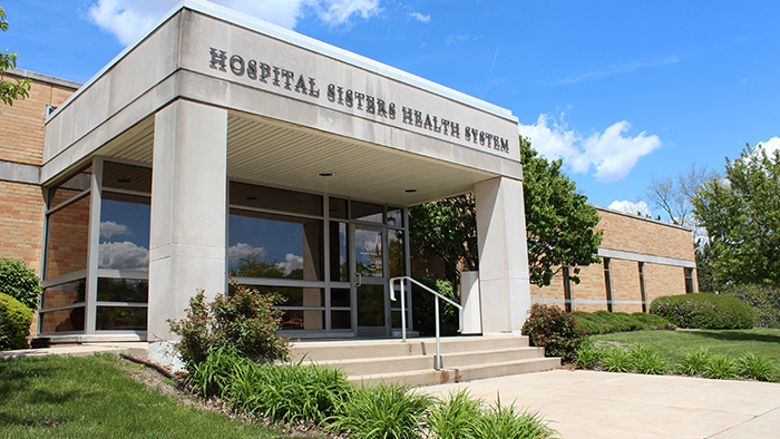 Exterior of Hospital Sisters Health System corporate building