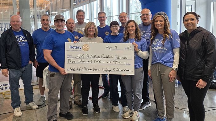 Rotary check presentation