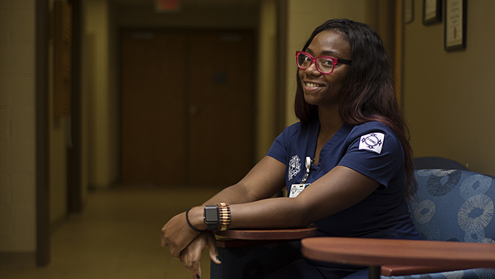 Young nursing student
