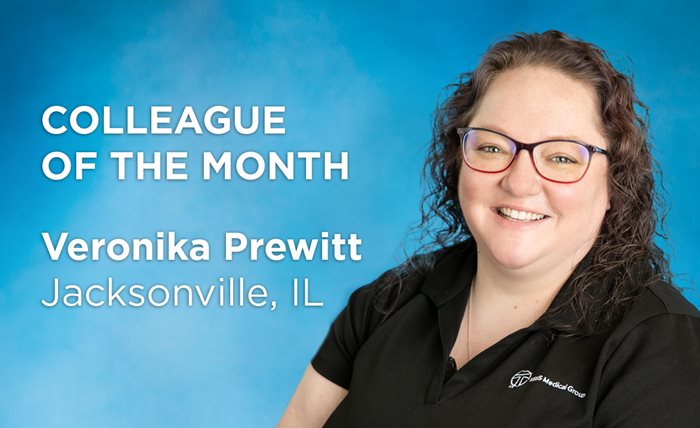 HSHS Medical Group Awards Colleague of the Month to Veronika Prewitt