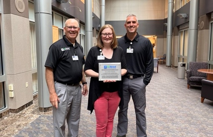 Environmental Excellence Award presented to HSHS Sacred Heart Hospital