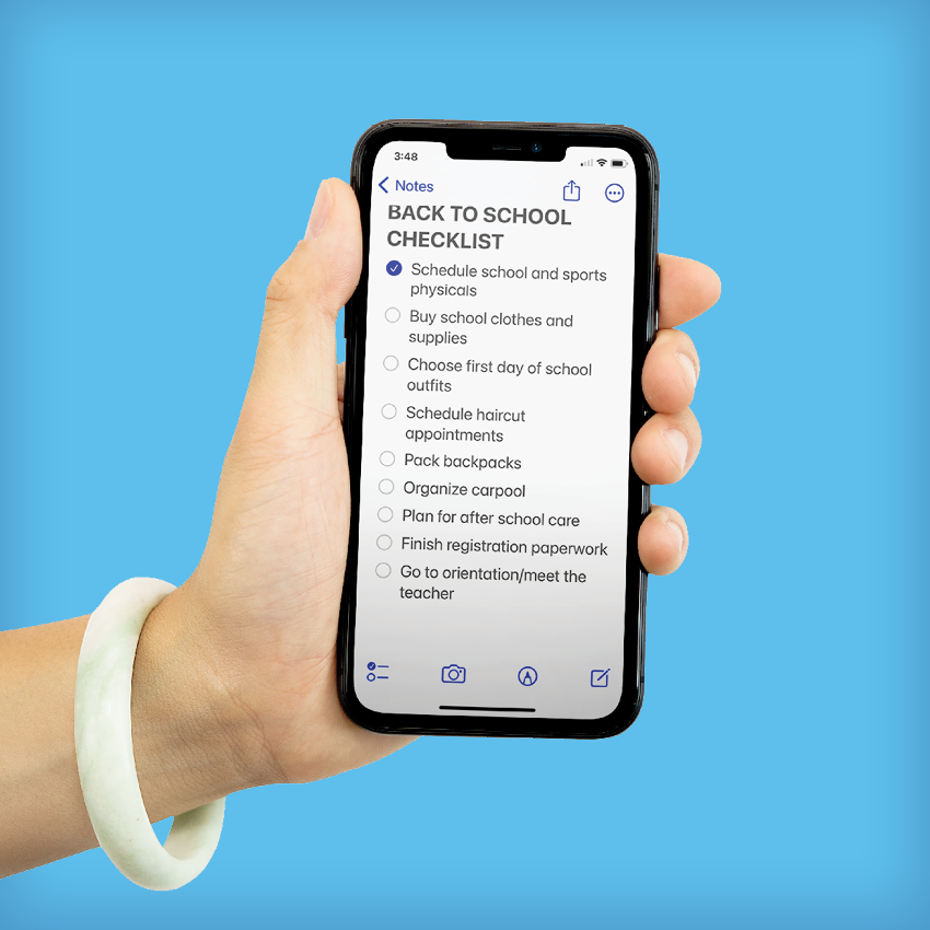 Back to School Checklist