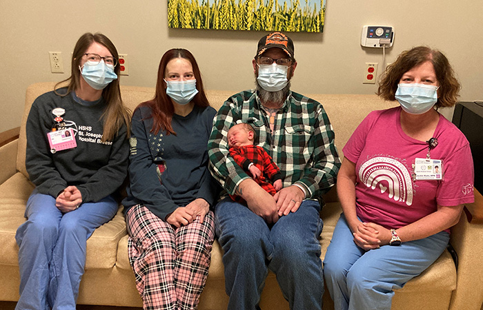 St Joseph's Breese welcomes first baby of 2023