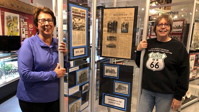 Litchfield Museum display