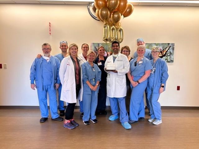 Dr. Anjan performs 100th TAVR procedure in 2023
