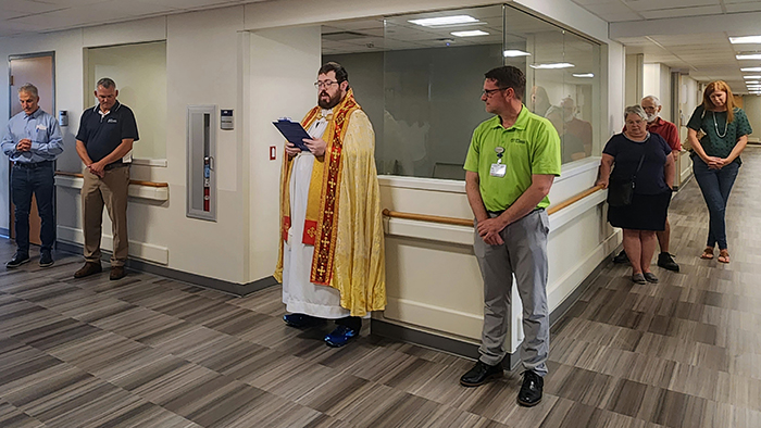 Newly renovated floor unveiled with blessing