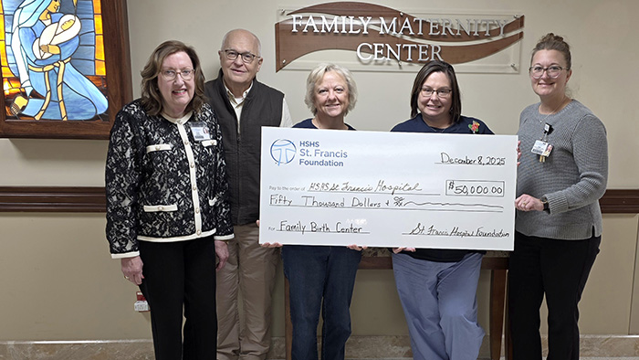 Robinson Brothers Concert check presentation