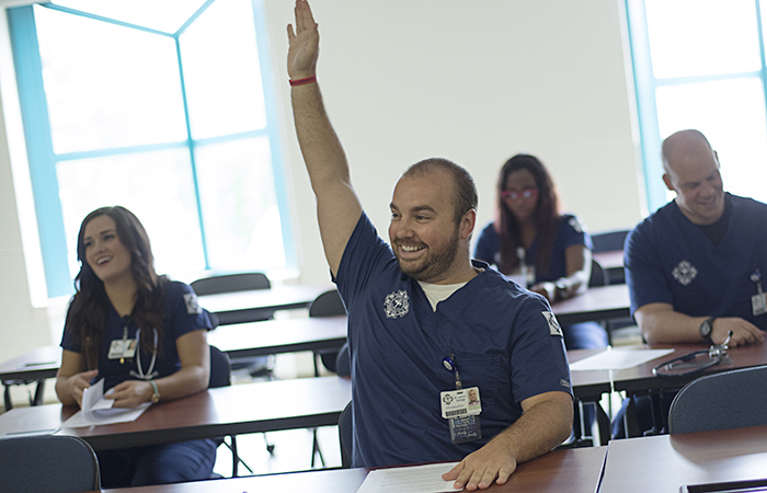 Male nursing student at HSHS St. John's College of Nursing