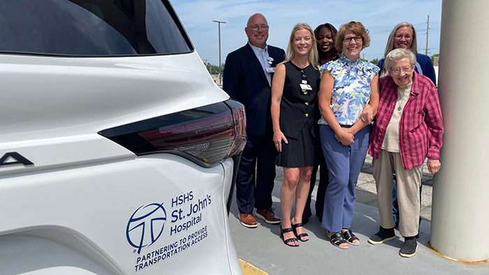 HSHS St. John’s Foundation Donates Van to Senior Services of Central Illinois