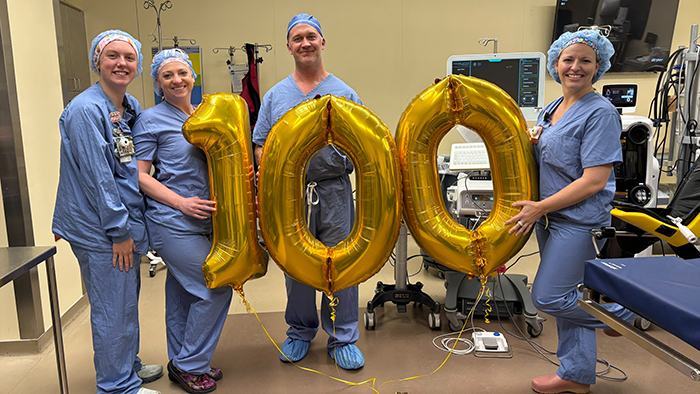 100th Aquablation procedure performed at St. Elizabeth’s Hospital