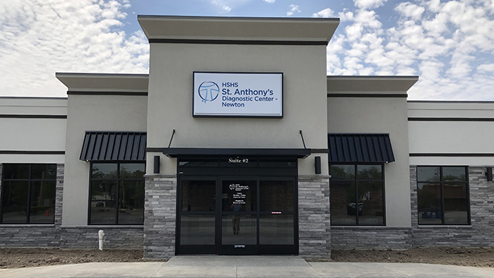 Exterior of HSHS St. Anthony's Diagnostic Center in Newton, IL