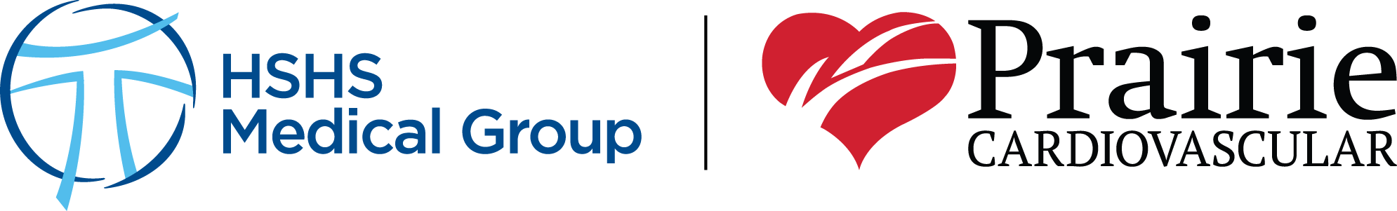 HSHS Medical Group and Prairie Cardiovascular logos