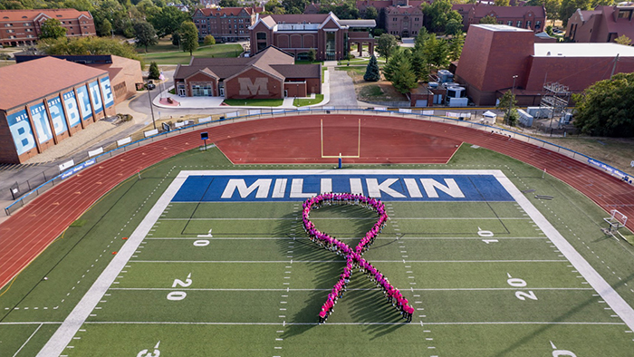 St. Mary's and Millikin Partner for Real Men Wear Pink Football Game