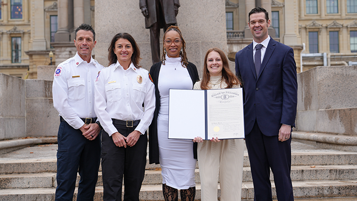 HSHS IT Analyst Advocates for Lung Cancer Awareness