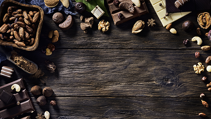 nuts and chocolate