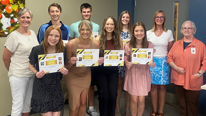 Auxiliary Awards Nine $1000 Scholarships