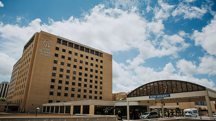 HSHS St. John's Hospital main entrance